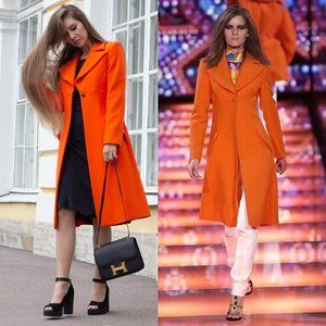 Runway Gianni Versace Couture Trench Coat